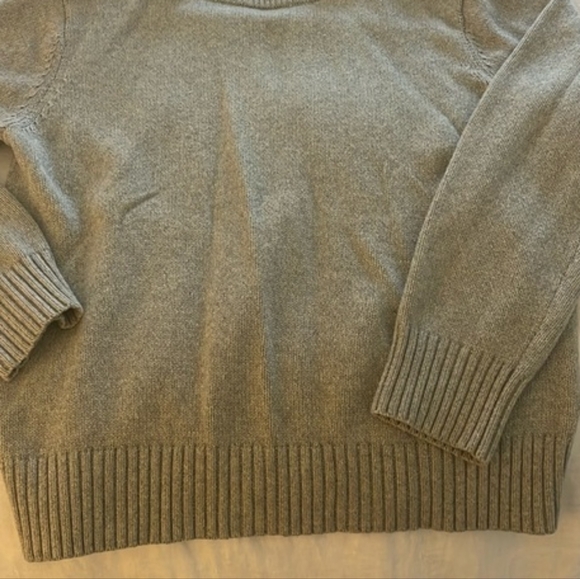 NWT Jenni Kayne Oversized Crewneck Cashmere Cotton Blend Sweater Gray XXS-XS - Picture 7 of 8